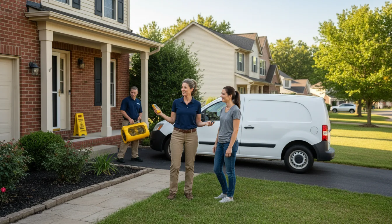 Residential water damage restoration in Speedway, IN